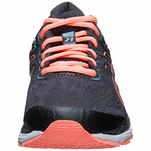 Asics Gel-Cumulus 21 LS, Zapatillas de Running Mujer, Gris (Graphite Grey/Sun Coral 020), 37.5 EU