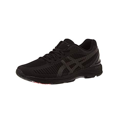 Asics Gel-DS Trainer 23, Zapatillas de Running Hombre, Negro (Black/Black/Flash Coral 9090), 43.5 EU