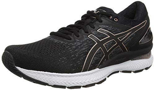 Asics Gel-Nimbus 22 Knit, Sneaker Mujer, Noir/Noir, 41.5 EU