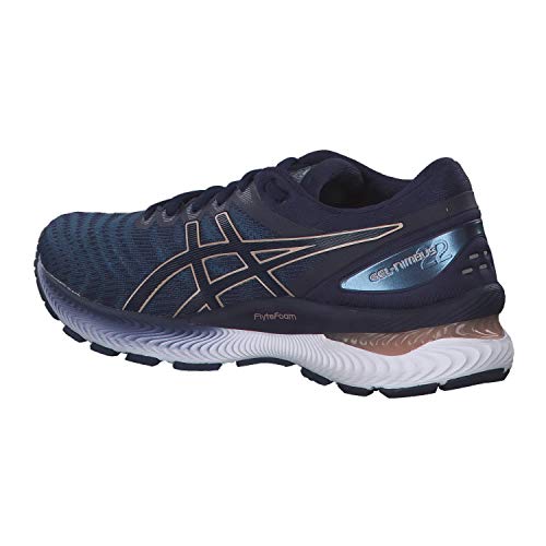 ASICS Gel-Nimbus 22, Zapatillas Deportivas Mujer, Grey Floss/Peacoat, 36 EU