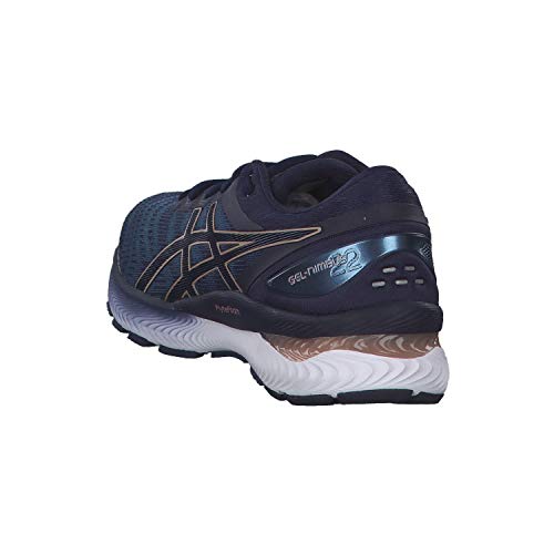 ASICS Gel-Nimbus 22, Zapatillas Deportivas Mujer, Grey Floss/Peacoat, 36 EU