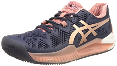 ASICS Gel-Resolution 8 Clay, Zapatos de Tenis Mujer, Peacoat Rose Gold, 39 EU