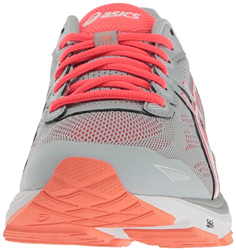 Asics Gt-1000 5 Zapatillas de correr para mujer, Gris (gris medio/blanco/rosado (Mid Grey/White/Diva Pink)), 36 EU