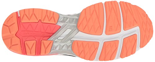 Asics Gt-1000 5 Zapatillas de correr para mujer, Gris (gris medio/blanco/rosado (Mid Grey/White/Diva Pink)), 36 EU
