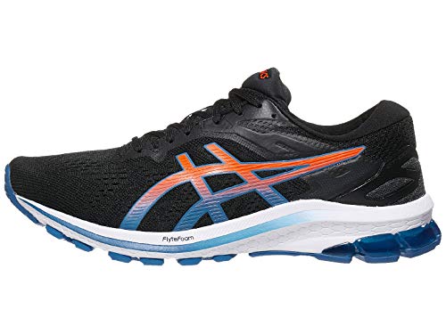 ASICS Men's GT-1000 10 Running Shoes, 8M, Black/Reborn Blue