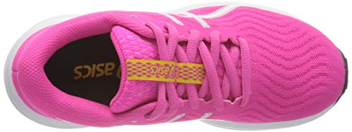 Asics Patriot 12 GS, Road Running Shoe, Pink GLO/White, 35 EU