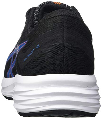 Asics Patriot 12, Zapatillas Hombre, Black/Reborn Blue, 43.5 EU