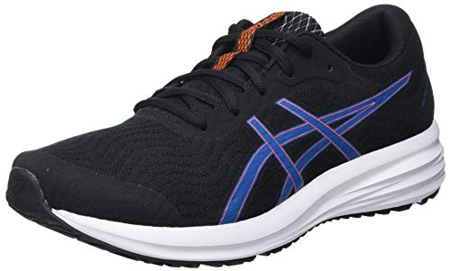 Asics Patriot 12, Zapatillas Hombre, Black/Reborn Blue, 43.5 EU