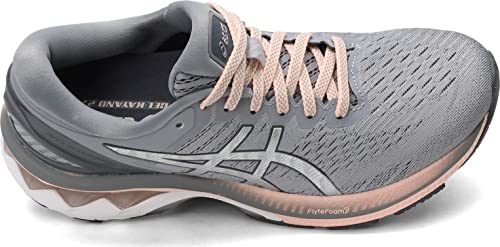 ASICS Zapatillas de correr Gel-Kayano 27 para mujer, gris (Hoja de roca / plata pura), 36.5 EU