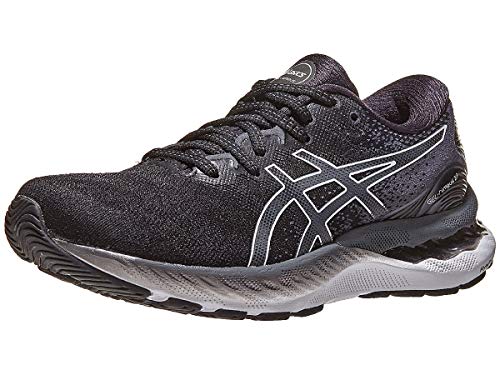 ASICS Zapatillas de running Gel-Nimbus 23 para mujer, Negro/Blanco, 40 EU