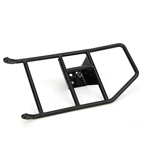 Asiento de neumático de repuesto de metal fijo con hebilla Marco de neumático de repuesto RC Materiales perfectos para modelo de coche Land Cruiser LC80 1/10 con apertura de 180 °(black)