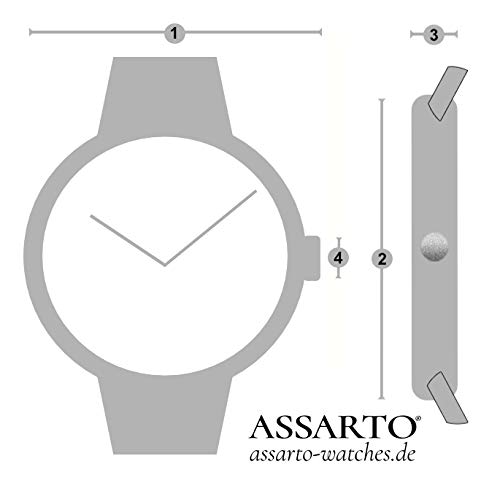 ASSARTO® Watches ASD-5115BRN High-Tech Ceramic-Fusion Serie Reloj Mujer Relojes Mujer Reloj Unisex Reloj Reloj con Movimiento Suizo Reloj Marrón