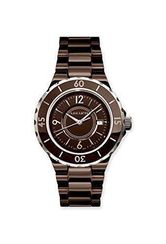 ASSARTO® Watches ASD-5115BRN High-Tech Ceramic-Fusion Serie Reloj Mujer Relojes Mujer Reloj Unisex Reloj Reloj con Movimiento Suizo Reloj Marrón