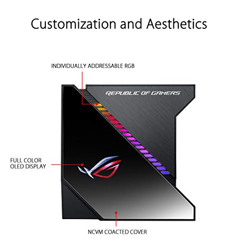 ASUS ROG RYUJIN 240 - Sistema de refrigeración líquida de CPU con Oled de color, AURA Sync RGB, tubo de goma reforzado de 38 cm, ventiladores iPPC Noctua Industrial PWM de 120 mm