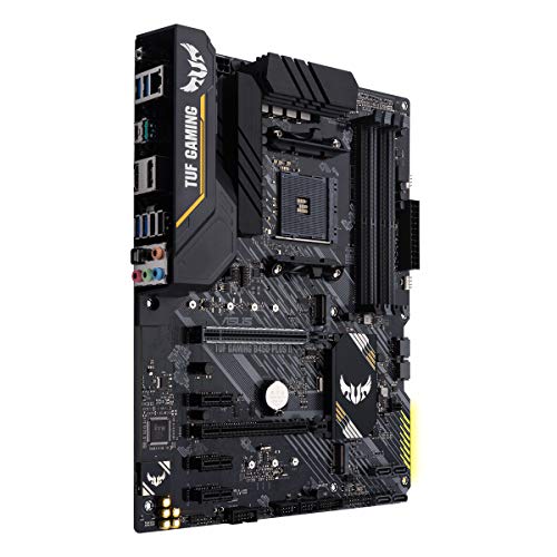 ASUS Tuf Gaming B450-Plus II - Placa Base de Gaming ATX AM4 AMD B450 (Dos M.2, cancelación de Ruido por IA, HDMI, DisplayPort, USB 3.2 Gen. 2 de Tipo A y C, iluminación Aura Sync RGB)