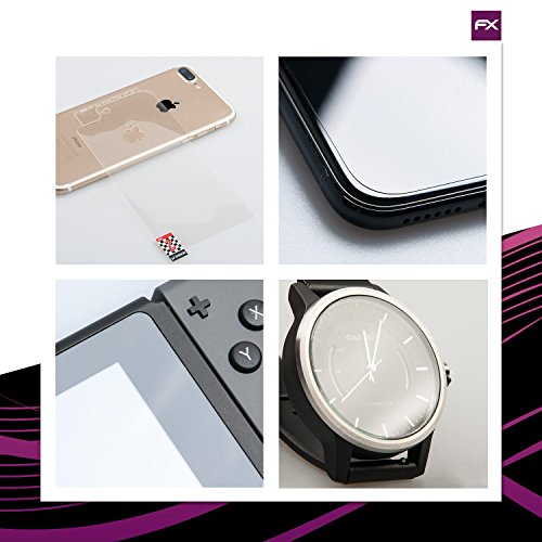 atFoliX Lámina Protectora de plástico Cristal Compatible con Suunto Essential Película Vidrio, 9H Hybrid-Glass FX Protector Pantalla Vidrio Templado de plástico