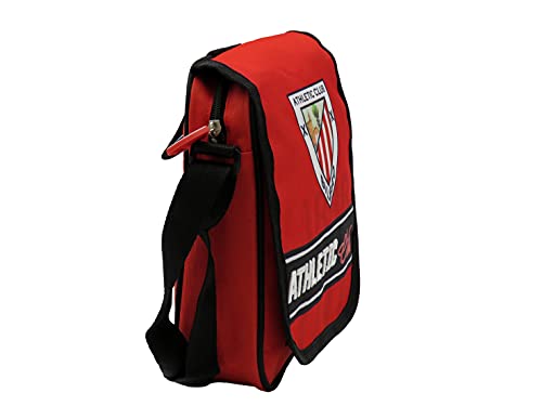 Athletic Club, Bandolera con Cremallera, Portatodo, Producto Oficial del Athletic Club, Color Rojo (CyP Brands)