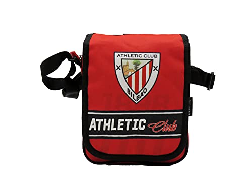 Athletic Club, Bandolera con Cremallera, Portatodo, Producto Oficial del Athletic Club, Color Rojo (CyP Brands)