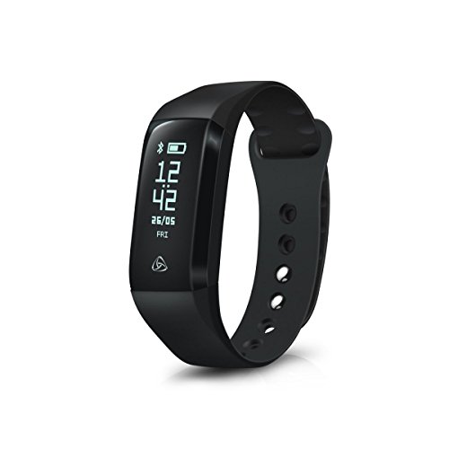 August SWB200 Pulsera de Actividad Fitness Tracker con App Habilitada Pantalla OLED Pulsera Inteligente Impermeable IP67 con Notificación de Mensajes Remote Photo Taker