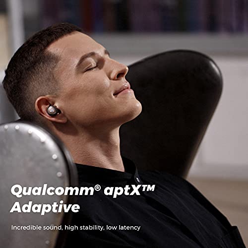 Auriculares Inalámbricos, SoundPEATS Sonic Pro aptX-Adaptive Auriculares Bluetooth 5.2 con Modo de Juego, Carga Inalámbrica, TrueWireless Mirroring, Cancelación de Ruido cVc8.0, 35 Horas