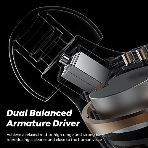 Auriculares Inalámbricos, SoundPEATS Sonic Pro aptX-Adaptive Auriculares Bluetooth 5.2 con Modo de Juego, Carga Inalámbrica, TrueWireless Mirroring, Cancelación de Ruido cVc8.0, 35 Horas
