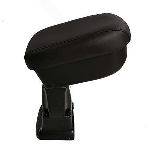 AUTOSTYLE CK CI018 Reposabrazos cuero artificial adecuado para Citroën Berlingo III / Opel Combo E / Peugeot Rifter 2018 (freno de mano eléctrico), negro