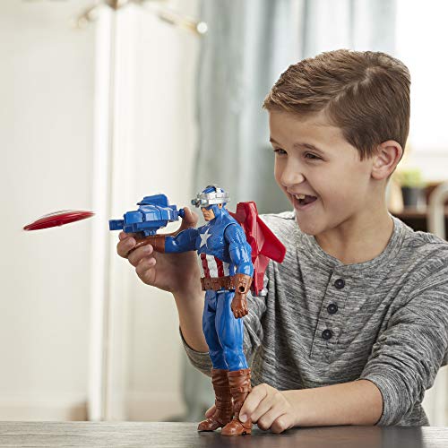 Avengers Figura Titan Con Accesorios Capitan América (Hasbro E73745L0)
