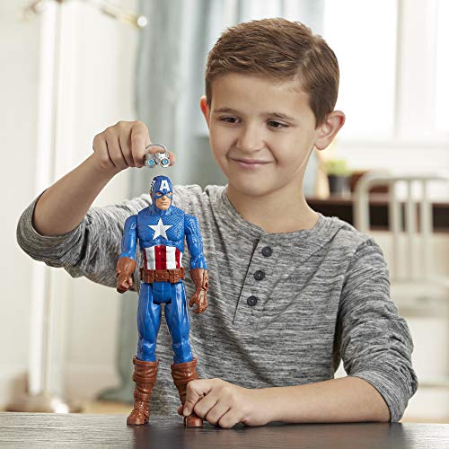 Avengers Figura Titan Con Accesorios Capitan América (Hasbro E73745L0)
