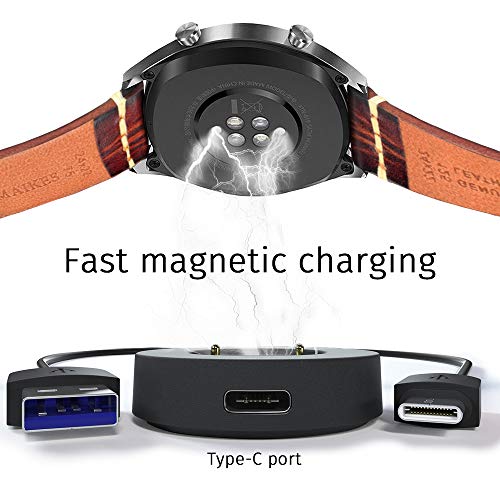 AWINNER Cargador compatible para Huawei Watch GT Classic Sport, GT2, GT 2e, Honor Watch Magic 2, Honor Watch Dream – Cable de carga USB de 100 cm (1 unidad), color blanco