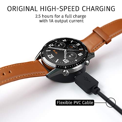 AWINNER Cargador compatible para Huawei Watch GT Classic Sport, GT2, GT 2e, Honor Watch Magic 2, Honor Watch Dream – Cable de carga USB de 100 cm (1 unidad), color blanco