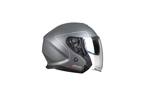 AXXIS Casco Moto Jet con Gafa Solar OF504SV Mirage SV Solid A2 Titanio Mate Talla M (57-58 CMS) HOMOLOGADO