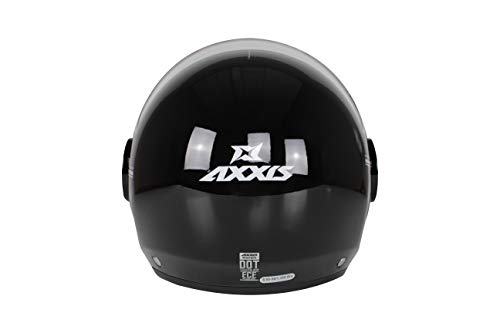 AXXIS CASCO OF 509 RAVEN SV SOLID A1 NEGRO BRILLO TALLA S CON PANTALLA SOLAR