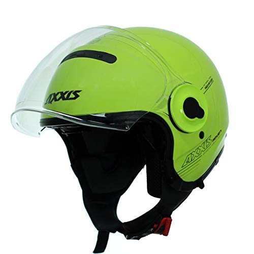 AXXIS CASCO OF509 SV RAVEN SV SOLID A3 AMARILLO FLUOR BRILLO TALLA S CON PANTALLA SOLAR