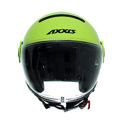 AXXIS CASCO OF509 SV RAVEN SV SOLID A3 AMARILLO FLUOR BRILLO TALLA S CON PANTALLA SOLAR