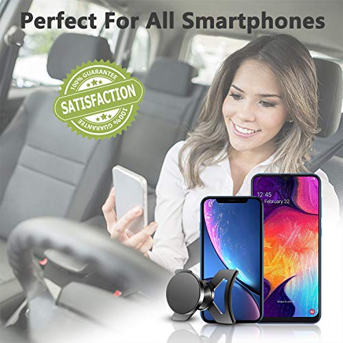 AYADA Soporte Móvil para Audi A3 8V, Soporte Telefono Phone Holder Nueva Versión 6 Imanes Estable Fácil de Instalar Manos Libres S3 2013 2014 2015 2016 2017 2018 2019 Sportback Accesorios