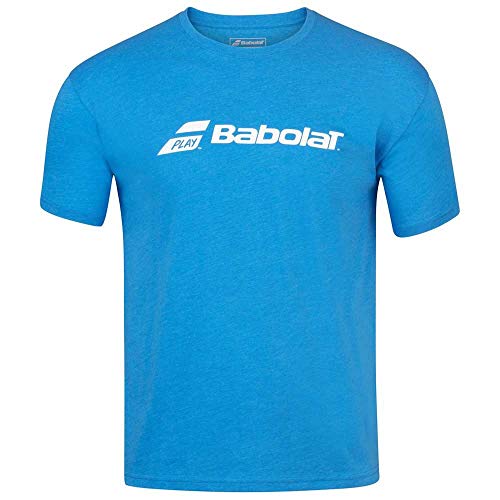 Babolat Exercise tee Men Camiseta, Hombre, Blue Aster HTHR, M