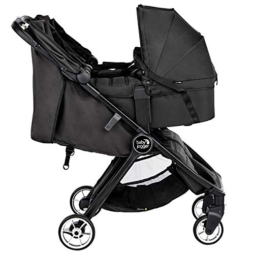 Baby Jogger Capazo City Tour 2 Double - Jet. color negro. desde nacimiento hasta 9 kg