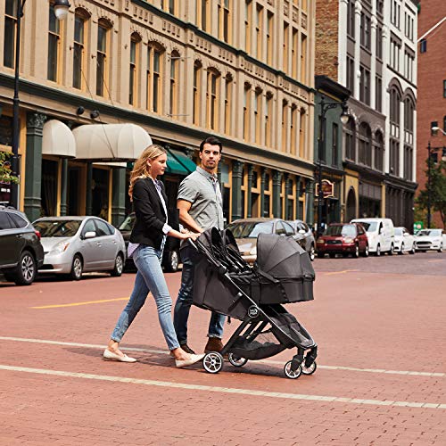 Baby Jogger Capazo City Tour 2 Double - Jet. color negro. desde nacimiento hasta 9 kg