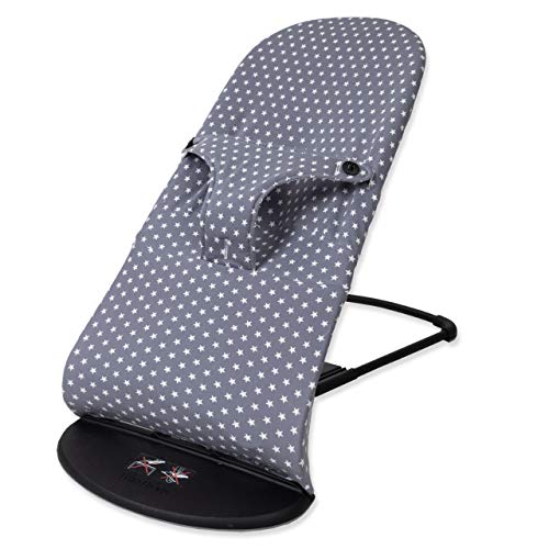 Babyline Boesgris - Funda para Hamaca Babybjörn Balance, Soft y Bliss (Estrella Gris), unisex