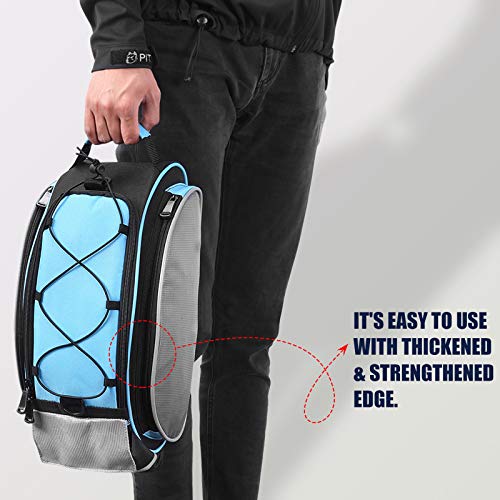 BAIGIO Bolsa Trasera para Bicicleta Multifuncional Bolsa de Asiento Trasero Bolsa de Hombro para Ciclismo al Aire Libre, 13L (Azul)