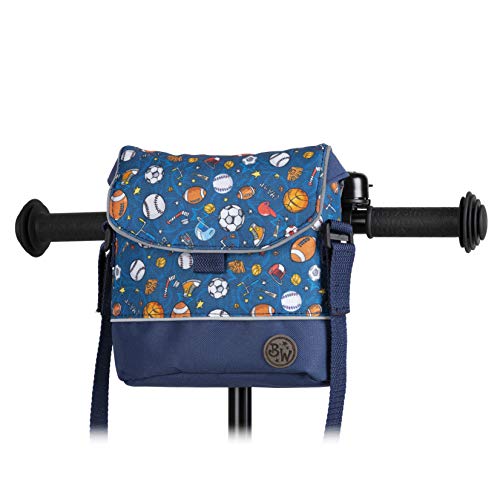 BambinIWelt Bolsa para manillar de bicicleta Puky para Woom bicicleta scooter bicicleta para niños impermeable con correa para el hombro