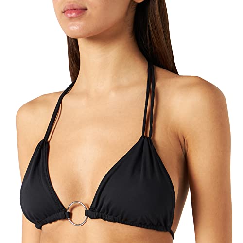 Banana Moon Oro Ring Tops de Bikini, Negro (Noir Florida/Reverso 17D01), XL para Mujer