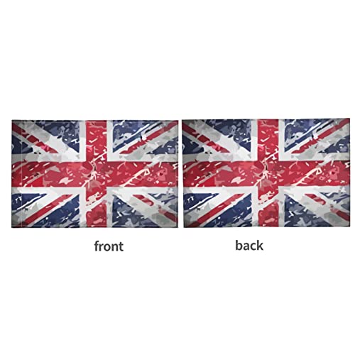 Bandera británica de Inglaterra, bandera para ventana de coche, bandera de doble cara, 18 x 12 pulgadas, sin asta de bandera