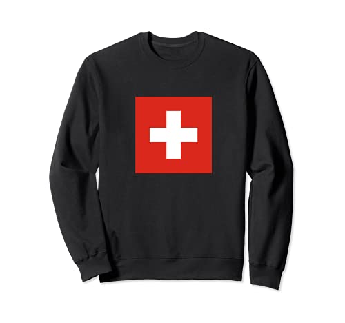 Bandera Suiza Schweiz Flagge Switzerland Flag Hombre Mujer Sudadera