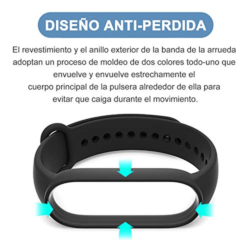 BANGTING 20 Piezas Recambio Correa Compatible con Pulseras Xiaomi Mi Band 6 / Xiaomi Mi Band 5 / Amazfit Band 5, Correas para Fundas Mi Fit 5 Funda Miband5 Pulsera (16 Colores + 4 Protector Pantalla)