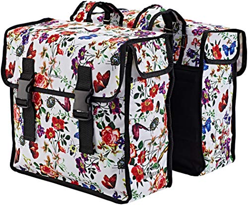 Basil Mara XL Bolsa Doble, Unisex Adulto, Meadow, 37 cm x 15 cm x 44 cm