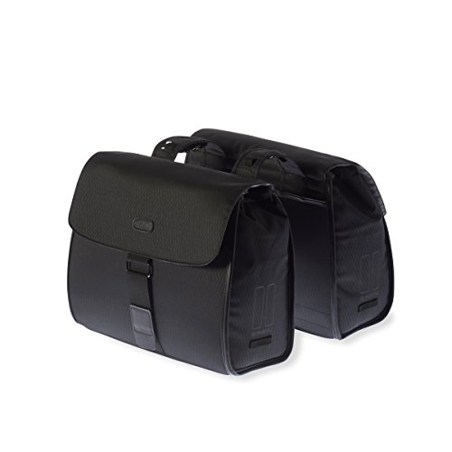 Basil Noir Bolsa para Bicicleta, Unisex Adulto, Negro, 39 x 15 x 32 cm