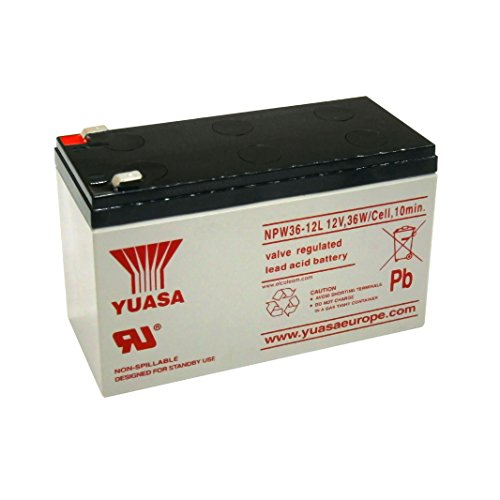 Batería al plomo para grupo de continuidad, 12 V - 7 Ah. Yuasa, NPW36-12