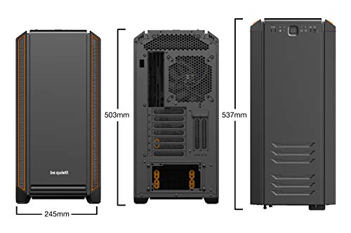 be quiet! Torre E-ATX Silent Base 601 Orange 2 Ventiladores/INSONORIZADA BG025