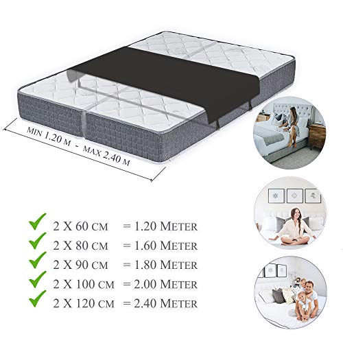 Bedbinder Deluxe Cuña Unir Colchones Nergo 50cm. Detenga El Deslizamiento De Los Colchones con Esta Conector De Camas Y Unir Dos Colchones Banda para Unir Colchones Amor Puente